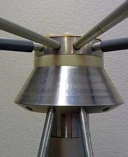 COTS discone antenna complex central hub